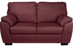 Collection Milano Regular Leather Sofa - Red